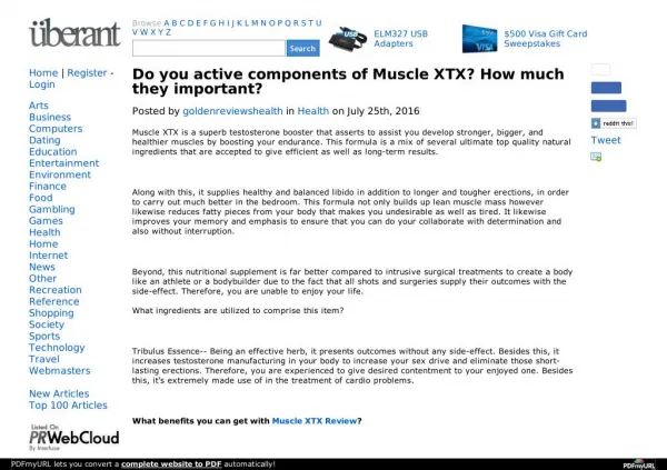How you can use of The Muscle XTX Testosterone Booster?