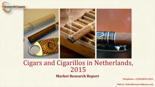 Cigars and Cigarillos in Netherlands, 2015