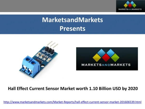 Future trends of Hall Effect Current Sensor Market