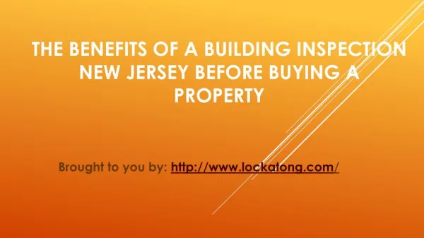 The Benefits Of A Building Inspection New Jersey Before Buying A Property