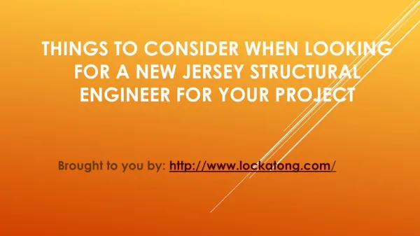 Things To Consider When Looking For A New Jersey Structural Engineer For Your Project