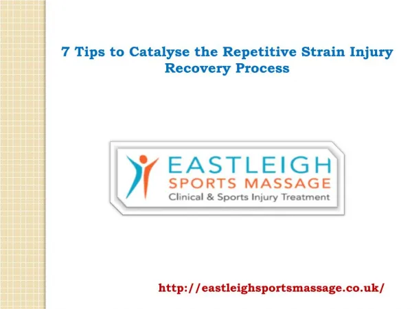 7 Tips to Catalyse the Repetitive Strain Injury Recovery Process