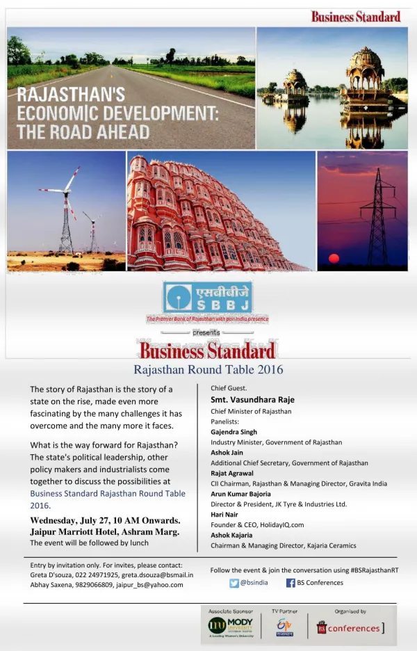 Business Standard Round Table Conference 2016