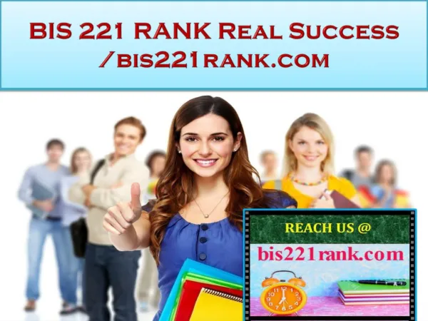 BIS 221 RANK Real Success /bis221rank.com