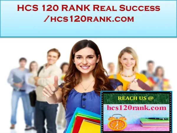 HCS 120 RANK Real Success /hcs120rank.com