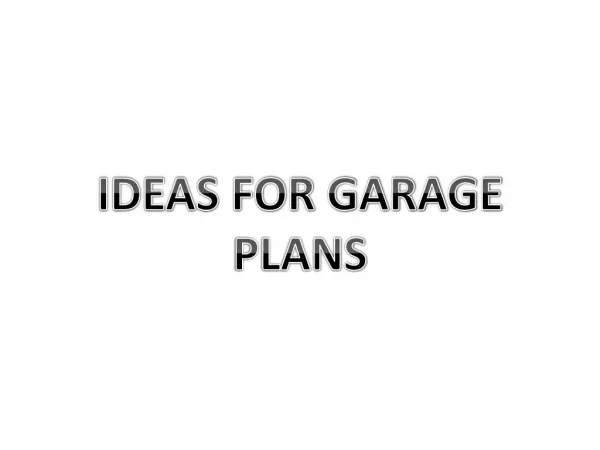 Get Creative Garage plans From Behm Design