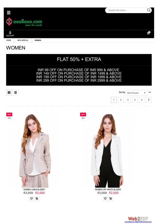 Trendy clothes for women - Flat 50% Off