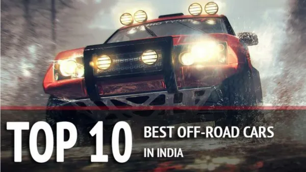 Top 10 Best Off Road Cars In India | SAGMart