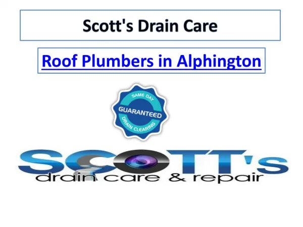 Roof Plumbers in Bulleen - Scottsdraincare