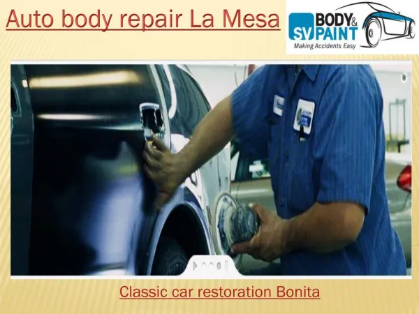 Auto body repair La Mesa