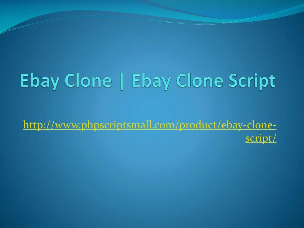 ebay clone ebay clone script