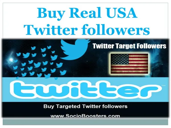 Buy Real USA Twitter followers