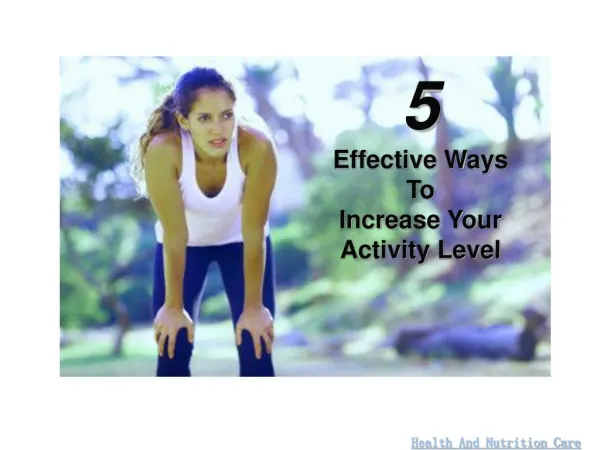 5 ways to increase activity level