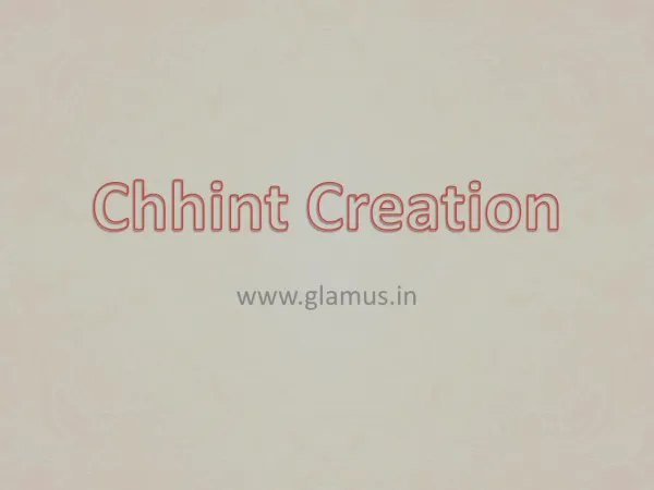 Glamus – Chhint Designer Tunics & Dresses Collections