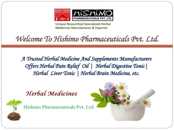 Herbal Pain Relief Oil Manufacturers