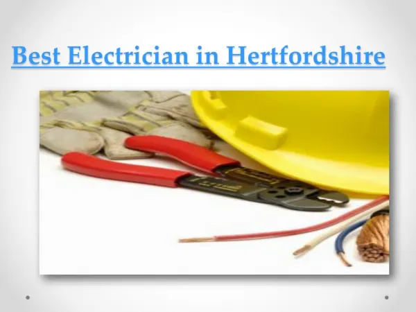 Electrician Hertfordshire