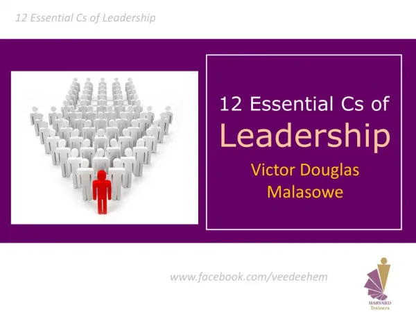 12 Essential Cs of Leadership