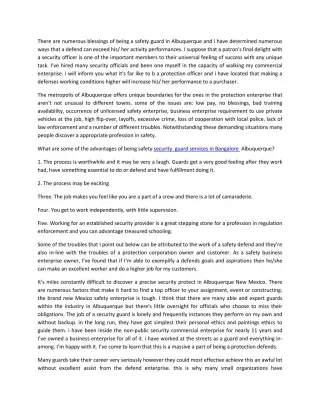 security guard services in Bangalore - slide 1