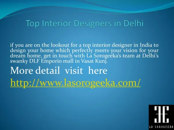 Best Interior Decorators in India