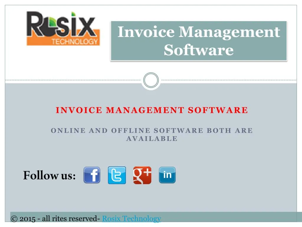 invoice management software online and offline software both are available