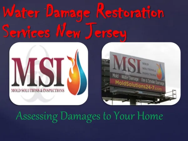 Water Damage Restoration Services New Jersey