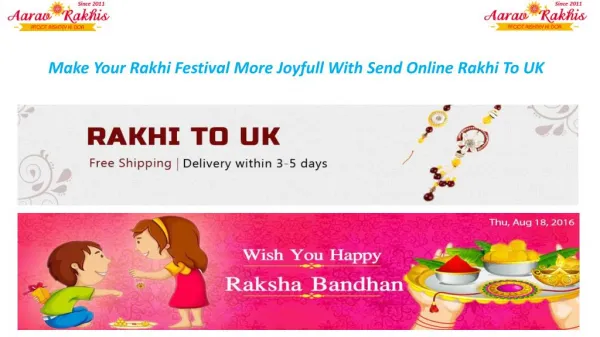 Send Rakhi to UK Online