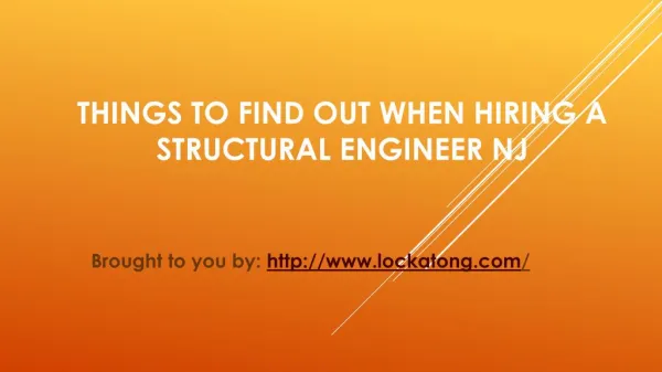 Things To Find Out When Hiring A Structural Engineer NJ