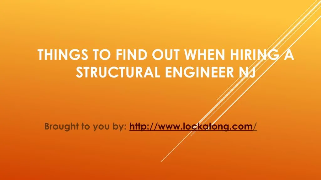 things to find out when hiring a structural engineer nj