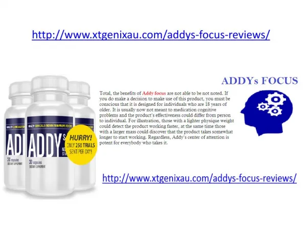 How Does Addys Focus Work on Brain and Read *USER* Reviews
