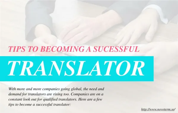 How you can find success as a translator