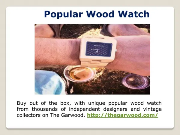 Durable Wood Watch