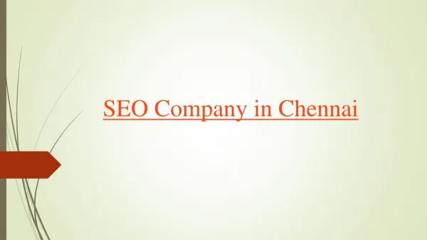 How to Pick the Best SEO Company in Chennai