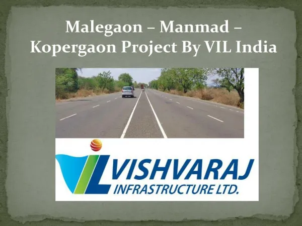 Malegaon – Manmad – Kopergaon Project By VIL India