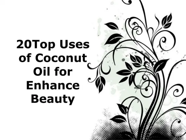 top 20 list of coconut uses in beauty industry
