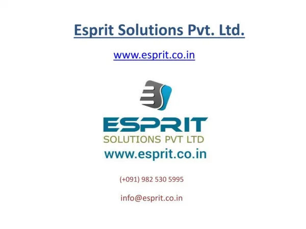Android mobile application development for android phone, tablet at Esprit.co.in
