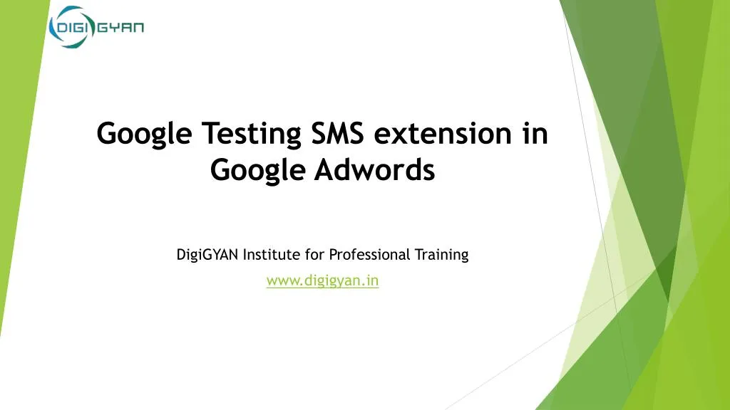 google testing sms extension in google adwords