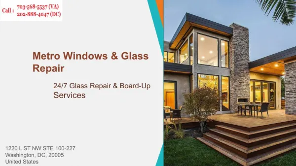 Repair Frame Less Glass Window | Call us (202) 888-4047