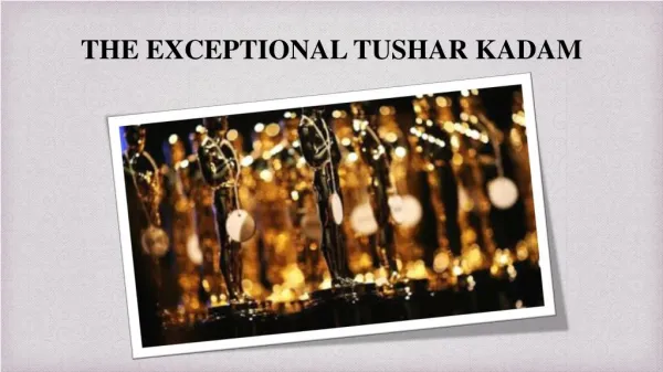 The Shining of Inspector Tushar Kadam