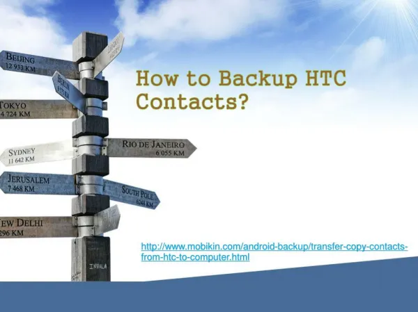 How to Backup HTC Contacts ?