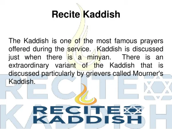 Jewish Prayer for Death - Recite Kaddish