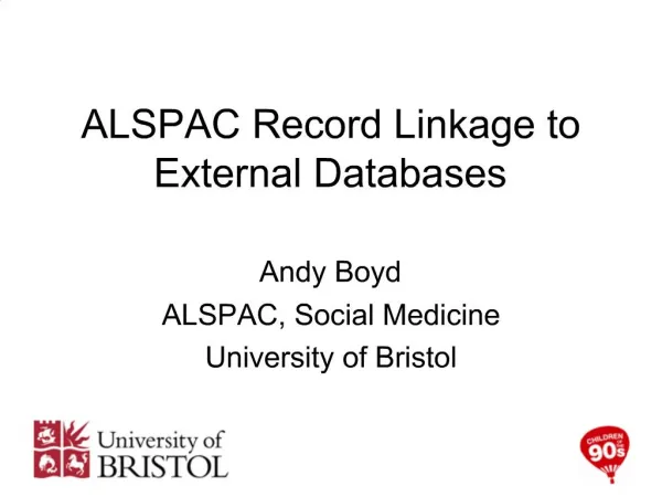 ALSPAC Record Linkage to External Databases