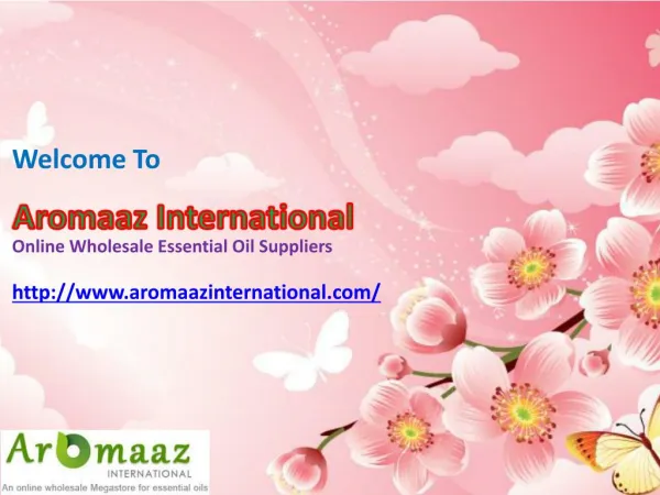 Buy Best Natural Flower Oil at Aromaazinternational.com