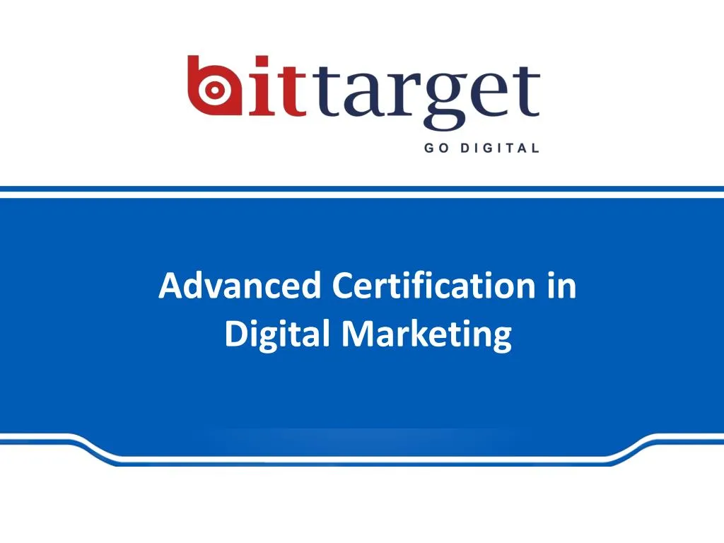 advanced certification in digital marketing