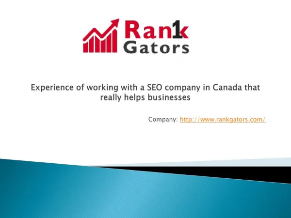 RankGators SEO services in Canada