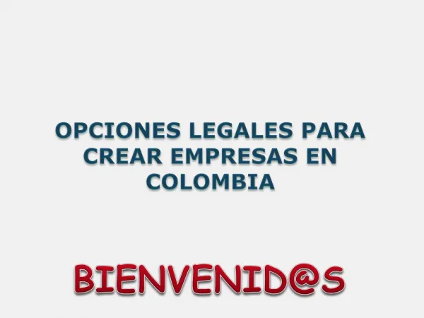 Crear empresa en Colombia