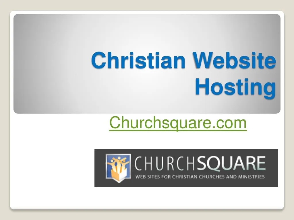 christian website hosting