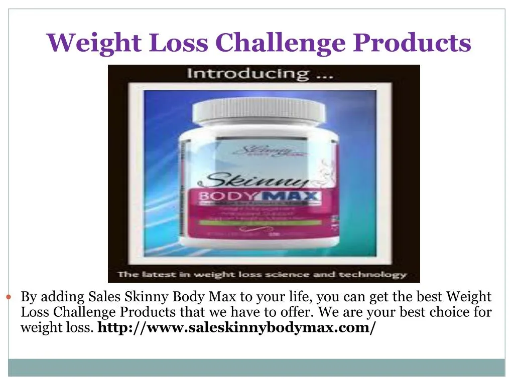 weight loss challenge products