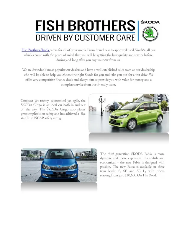 Fish Brothers Group | Skoda