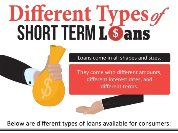Different Types of Short Term Loans - Short Term Loans
