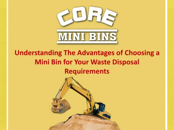 Understanding The Advantages Of Choosing A Mini Bin For Your Waste Disposal Requirements
